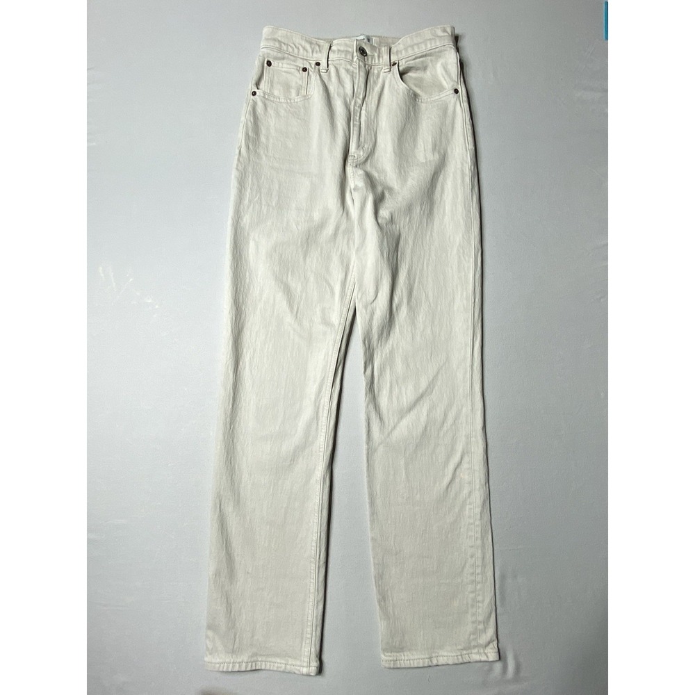 Abercrombie Fitch The 90s Straight Ultra High Rise Jeans Bone Beige Women's‎ 26